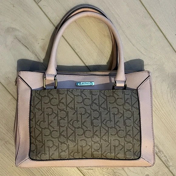 Calvin Klein Blush and Taupe Satchel - Picture 12 of 14
